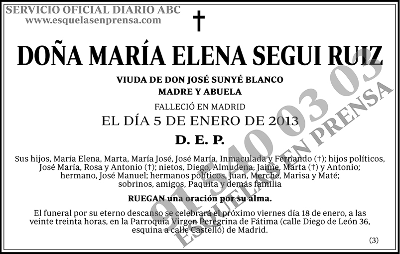 María Elena Segui Ruiz